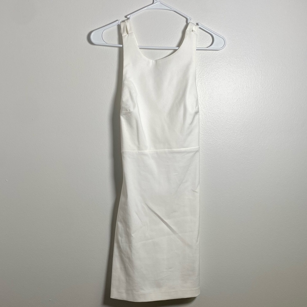 Zara White Cross-Back Dress